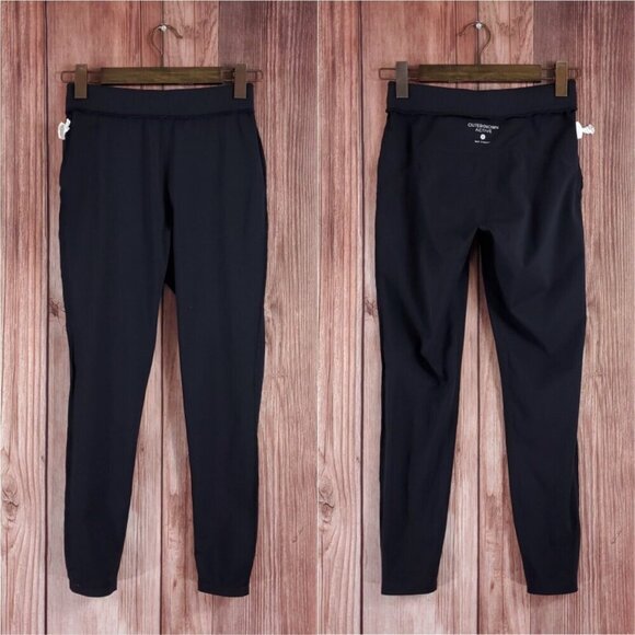 Outerknown Active OK Womens Size Small Black Vented Leggings Athleisure Athletic - Picture 2 of 13